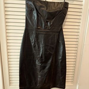 Chaiken Black Leather Dress/Never Worn/Tags still on